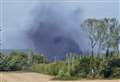 Smoke billowing from farm and garden centre