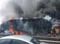 VIDEO: Kent gridlocked after lorry blaze