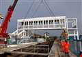 New footbridge installed at train station 