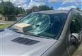 Bricks used to smash car windscreens