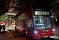 Road closed after double decker bus hits bridge