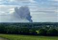 Huge tyre fire at farm 