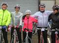 Cyclists battle elements in marathon charity ride