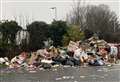 Shocking pictures show enormous mound of Christmas rubbish