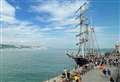 Tall ship arrives after delay at sea