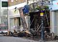 Huge fire hits high street shops