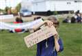 Young protestors take to cricket ground