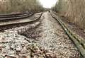 Landslip closes railway line 