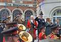 Troops march through streets as mayor inaugurated