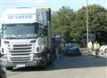 Woman driver, 90, injured in latest crash involving foreign lorry at roundabout