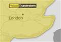 Thunderstorm warning for Kent