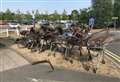 Bikes, trolleys and a longbow dumped in river 