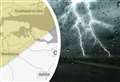 Thunderstorm warning for parts of Kent