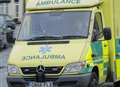 Man cut free after three car crash