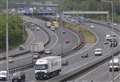 Alleged drug-driver arrested after M20 crash