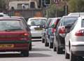 Road closed after car and tanker crash 