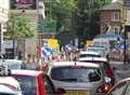 One lane closed on Upper Stone Street