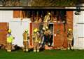 Fire rips through sports pavilion