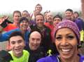 Double Olympic champion joins in park run