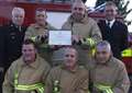 Firemen rewarded for saving sheep