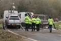 Part of A249 closed after car loses trailer in crash 