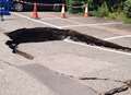 Massive hole opens up in car park 