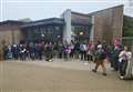 Students take over building and 'wash in sinks'