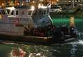 People brought ashore after Channel crossing