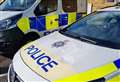 Police vehicles damaged by bonnet jump yob