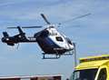 Woman airlifted to hospital