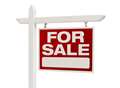 For sale sign set alight