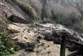 Mudslide blocks well-used seafront path