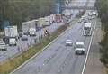 Man taken to hospital after crash on M20