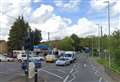 Car flips in road crash