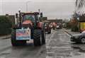 100 tractors in go-slow protest through Kent town as farmers fume over tax changes