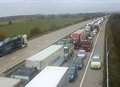 Motorway crash involved ambulance