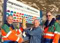 Champagne reward as lorry breaks port record