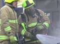 Washing machine alight