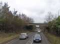 Warning after car hit by brick hurled from bridge