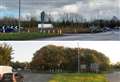 Dozens of trees cut down on roundabout