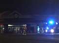 Firefighters tackle supermarket blaze