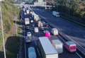 Hour-long queues form on M20 due to broken-down HGV