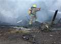 Cows rescued as barn goes up in flames