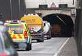 Huge queues after tunnel crash