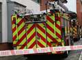 Trapped pensioner seriously ill after fire