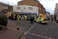 Car ploughs into funeral directors 