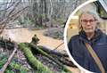 Gallons of mud from development runs through village woodland