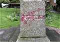 Vandals target historic memorial