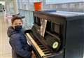 Piano prodigy's busking debut at station