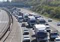 Lorry shed load on M20